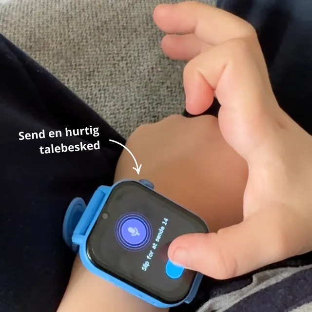 Barn der bruger talefunktion på KidsBuddy ur
